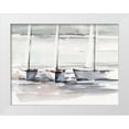 thumbnail image 1 of Harper, Ethan 14x12 White Modern Wood Framed Museum Art Print Titled - Caribbean Sails I, 1 of 4