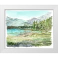 thumbnail image 1 of Harper, Ethan 14x12 White Modern Wood Framed Museum Art Print Titled - Plein Air Reservoir I, 1 of 4