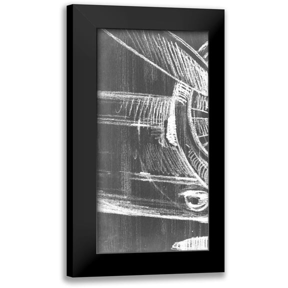 Harper, Ethan 14x24 Black Modern Framed Museum Art Print Titled - Graphic Propeller Triptych I