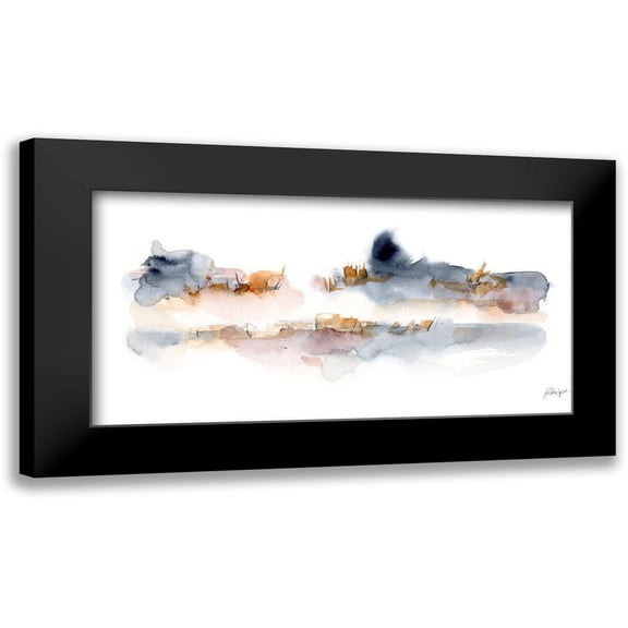 Harper, Ethan 14x9 Black Modern Framed Museum Art Print Titled - Reeds and Cattails I
