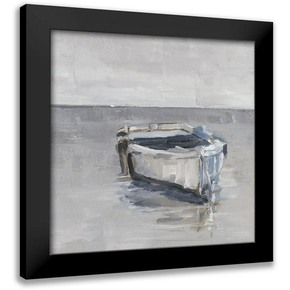 Harper, Ethan 15x15 Black Modern Framed Museum Art Print Titled - Boat on the Horizon III