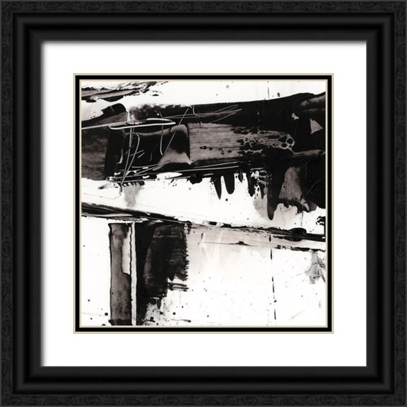 Harper, Ethan 15x15 Black Ornate Wood Framed with Double Matting Museum Art Print Titled - Jagged Edge I