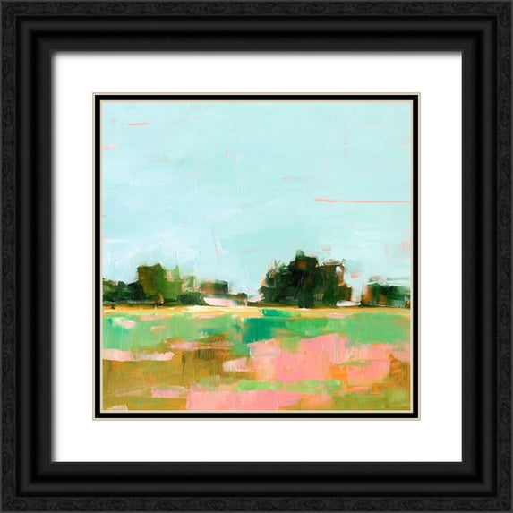 Harper, Ethan 15x15 Black Ornate Wood Framed with Double Matting Museum Art Print Titled - Summer Glow I