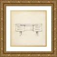 thumbnail image 1 of Harper, Ethan 15x15 Gold Ornate Wood Framed with Double Matting Museum Art Print Titled - Mid Century Furniture Design VI, 1 of 4