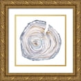 thumbnail image 1 of Harper, Ethan 15x15 Gold Ornate Wood Framed with Double Matting Museum Art Print Titled - Watercolor Tree Ring II, 1 of 4