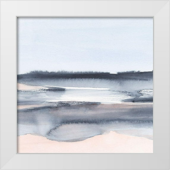 Harper, Ethan 15x15 White Modern Wood Framed Museum Art Print Titled - Blush Reflections III