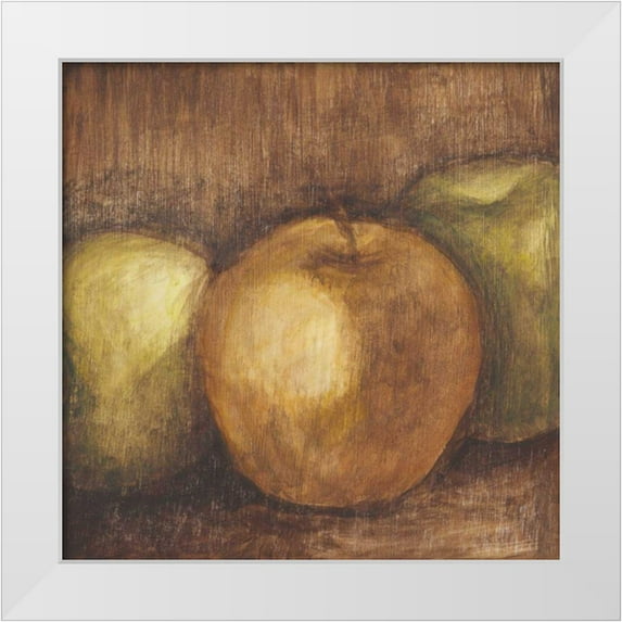 Harper, Ethan 15x15 White Modern Wood Framed Museum Art Print Titled - Rustic Apples I