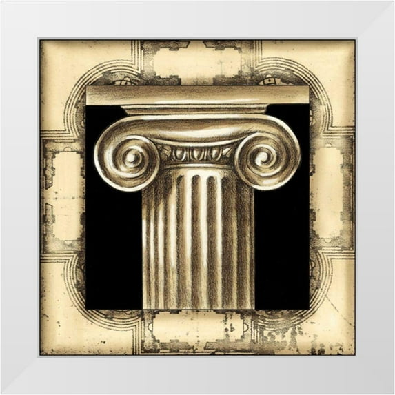 Harper, Ethan 15x15 White Modern Wood Framed Museum Art Print Titled - Small Architectural Schema I