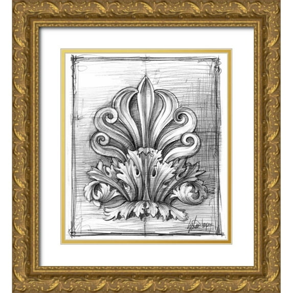 Harper, Ethan 15x17 Gold Ornate Wood Framed with Double Matting Museum Art Print Titled - Non-Embellished Decorative Ornament I