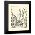 thumbnail image 1 of Harper, Ethan 15x18 Black Modern Framed Museum Art Print Titled - BandW Sketches of Downtown VI, 1 of 5