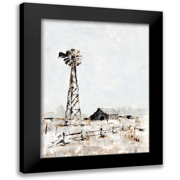 Harper, Ethan 15x18 Black Modern Framed Museum Art Print Titled - Rustic Prairie I