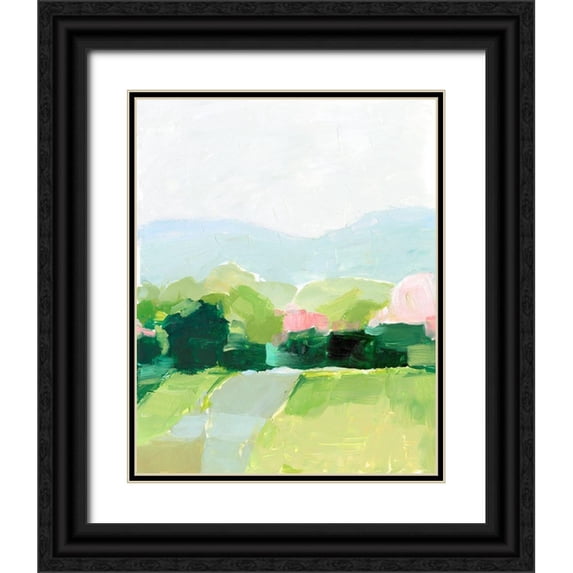 Harper, Ethan 15x18 Black Ornate Wood Framed with Double Matting Museum Art Print Titled - Spring Walk I