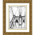 thumbnail image 1 of Harper, Ethan 15x18 Gold Ornate Wood Framed with Double Matting Museum Art Print Titled - Graphic Architectural Study III, 1 of 4