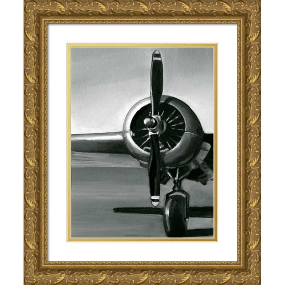 Harper, Ethan 15x18 Gold Ornate Wood Framed with Double Matting Museum Art Print Titled - Vintage Flight I