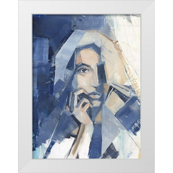 Harper, Ethan 15x18 White Modern Wood Framed Museum Art Print Titled - Cubist Glamour I