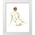 thumbnail image 1 of Harper, Ethan 15x18 White Modern Wood Framed Museum Art Print Titled - Drybrush Figure Study II, 1 of 4