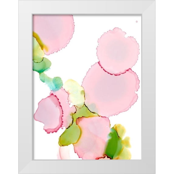 Harper, Ethan 15x18 White Modern Wood Framed Museum Art Print Titled - Pink Pop II
