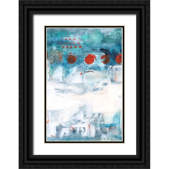 Harper, Ethan 17x24 Black Ornate Wood Framed with Double Matting Museum Art Print Titled - Connect the Pieces I
