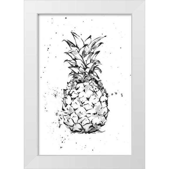 Harper, Ethan 17x24 White Modern Wood Framed Museum Art Print Titled - Pineapple Ink Study II