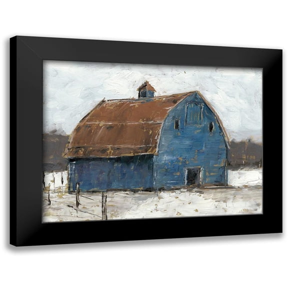 Harper, Ethan 18x15 Black Modern Framed Museum Art Print Titled - Blue Barn I