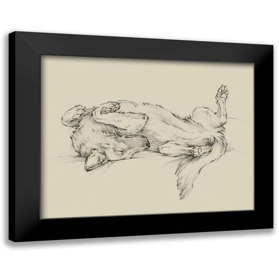 Harper, Ethan 18x15 Black Modern Framed Museum Art Print Titled - Dog Tired I