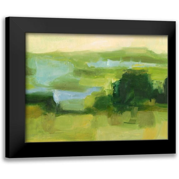 Harper, Ethan 18x15 Black Modern Framed Museum Art Print Titled - Emerald Wetlands I