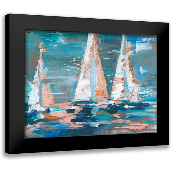 Harper, Ethan 18x15 Black Modern Framed Museum Art Print Titled - Pop Regatta II