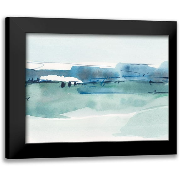 Harper, Ethan 18x15 Black Modern Framed Museum Art Print Titled - Ultramarine Vista I