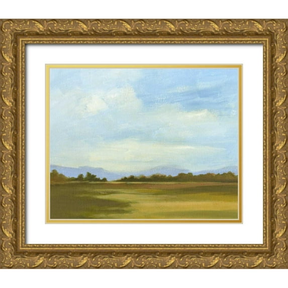 Harper, Ethan 18x15 Gold Ornate Wood Framed with Double Matting Museum Art Print Titled - Small Summer Horizons III