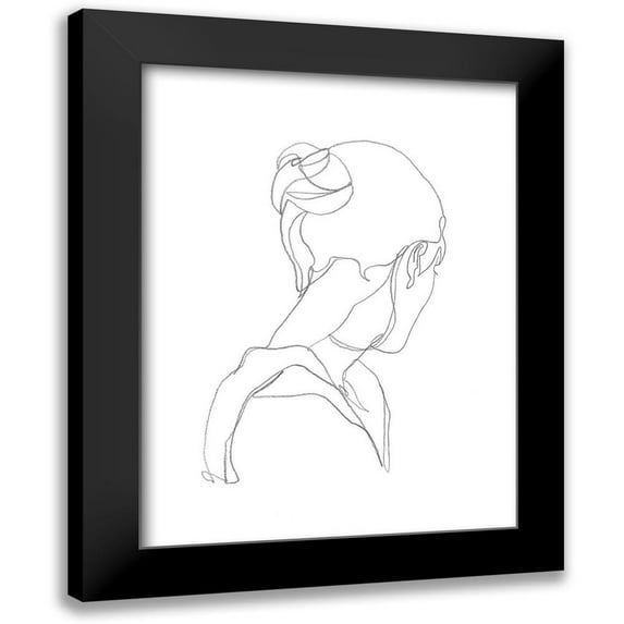 Harper, Ethan 19x24 Black Modern Framed Museum Art Print Titled - Feminine Contour II