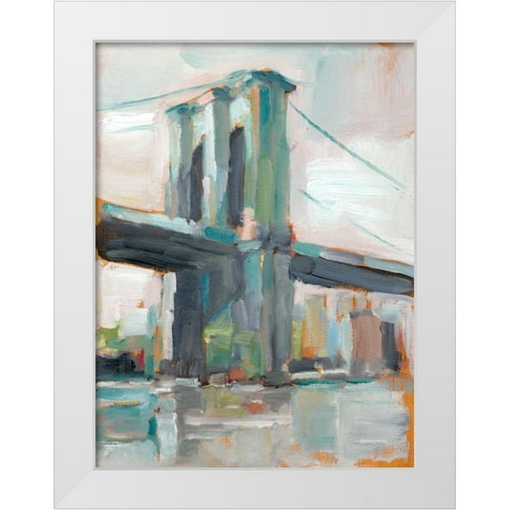 Harper, Ethan 19x24 White Modern Wood Framed Museum Art Print Titled - Contemporary Bridge II