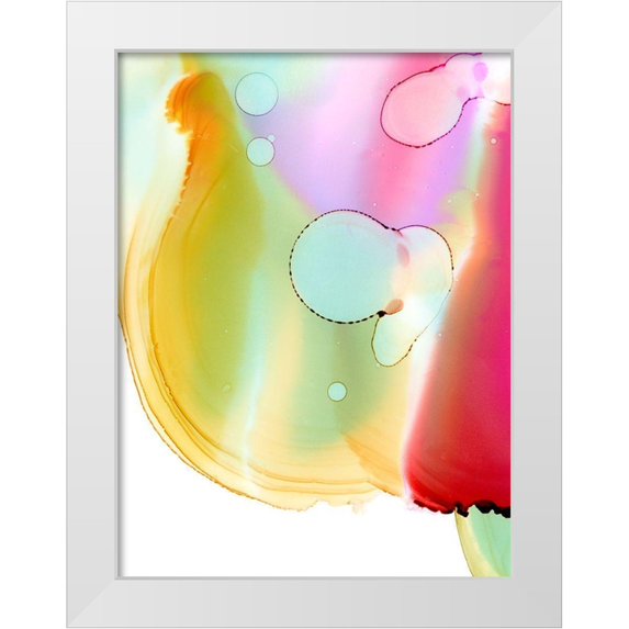 Harper, Ethan 19x24 White Modern Wood Framed Museum Art Print Titled - Lava Pop I