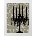 thumbnail image 1 of Harper, Ethan 19x24 White Modern Wood Framed Museum Art Print Titled - Small Candelabra Silhouette I, 1 of 4