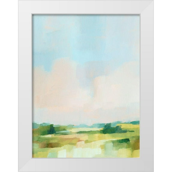 Harper, Ethan 19x24 White Modern Wood Framed Museum Art Print Titled - Spring Skies II