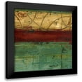 thumbnail image 1 of Harper, Ethan 20x20 Black Modern Framed Museum Art Print Titled - Ribbon Abstract II, 1 of 5