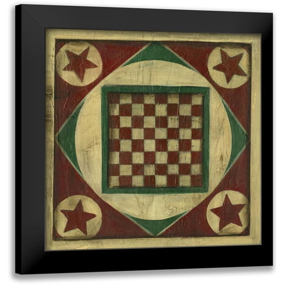 Harper, Ethan 20x20 Black Modern Framed Museum Art Print Titled - Small Antique Checkers