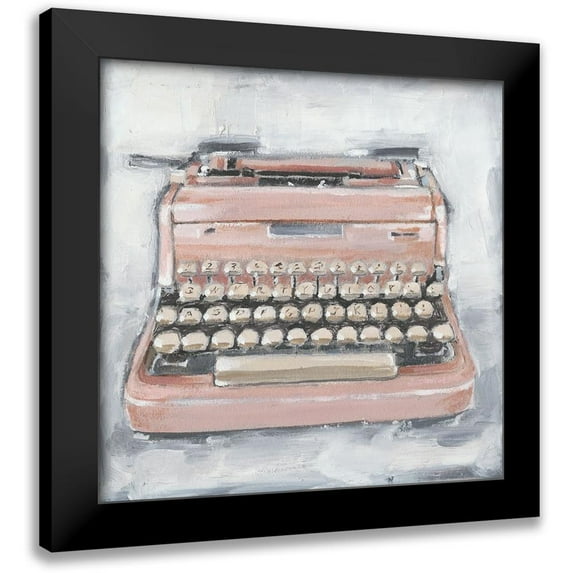Harper, Ethan 20x20 Black Modern Framed Museum Art Print Titled - Vintage Typewriter IV