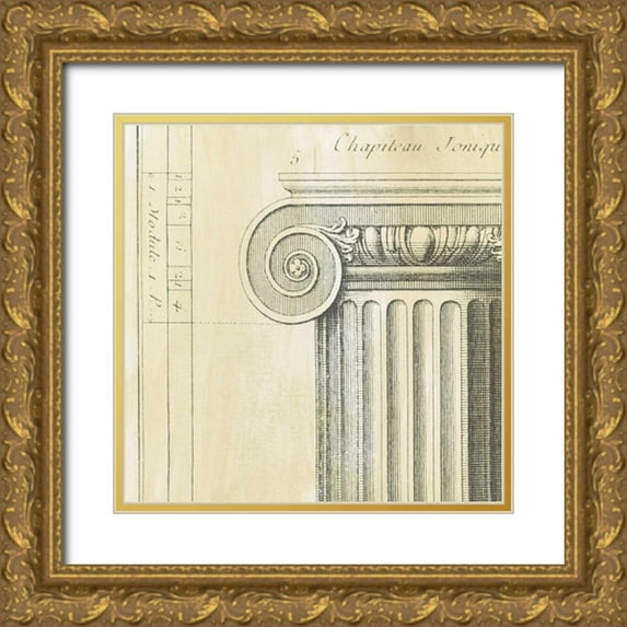 Harper, Ethan 20x20 Gold Ornate Wood Framed with Double Matting Museum Art Print Titled - Decorative Elegance II