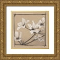 thumbnail image 1 of Harper, Ethan 20x20 Gold Ornate Wood Framed with Double Matting Museum Art Print Titled - White Floral Study I, 1 of 4