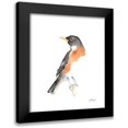 thumbnail image 1 of Harper, Ethan 20x24 Black Modern Framed Museum Art Print Titled - Watercolor Songbirds IV, 1 of 5