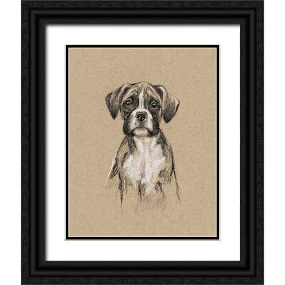 Harper, Ethan 20x24 Black Ornate Wood Framed with Double Matting Museum Art Print Titled - Breed Sketches V