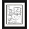 thumbnail image 1 of Harper, Ethan 20x24 Black Ornate Wood Framed with Double Matting Museum Art Print Titled - Sketches of Venice III, 1 of 4