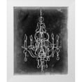 thumbnail image 1 of Harper, Ethan 20x24 White Modern Wood Framed Museum Art Print Titled - Chalkboard Chandelier Sketch IV, 1 of 4