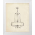 thumbnail image 1 of Harper, Ethan 20x24 White Modern Wood Framed Museum Art Print Titled - Mid Century Chandelier I, 1 of 4