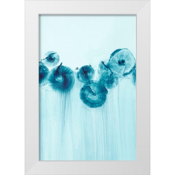 Harper, Ethan 23x32 White Modern Wood Framed Museum Art Print Titled - Abstract Wildflowers III