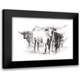 thumbnail image 1 of Harper, Ethan 24x17 Black Modern Framed Museum Art Print Titled - Contemporary Cattle II, 1 of 5