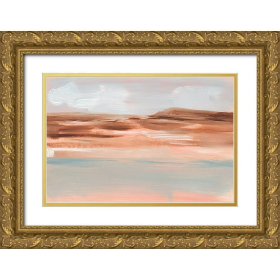 Harper, Ethan 24x17 Gold Ornate Wood Framed with Double Matting Museum Art Print Titled - Desert Haze II