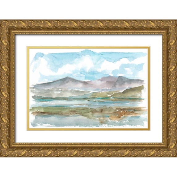 Harper, Ethan 24x17 Gold Ornate Wood Framed with Double Matting Museum Art Print Titled - Impressionist View I