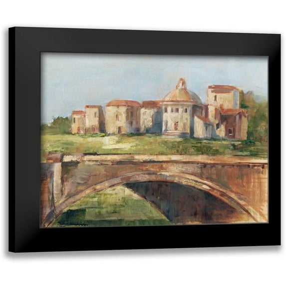 Harper, Ethan 24x19 Black Modern Framed Museum Art Print Titled - European River Bank II
