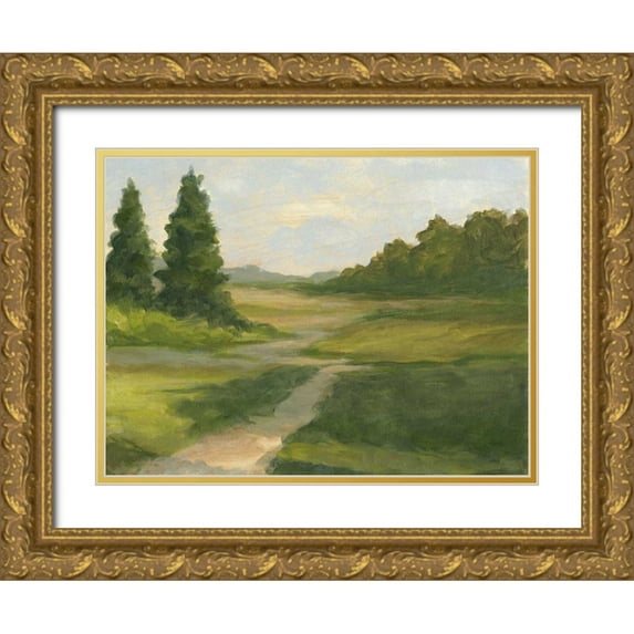Harper, Ethan 24x19 Gold Ornate Wood Framed with Double Matting Museum Art Print Titled - Spring Light VI